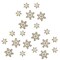 Buttons Galore Flatback Embellishments for Crafts - Sparkling Snow - 18 Pieces